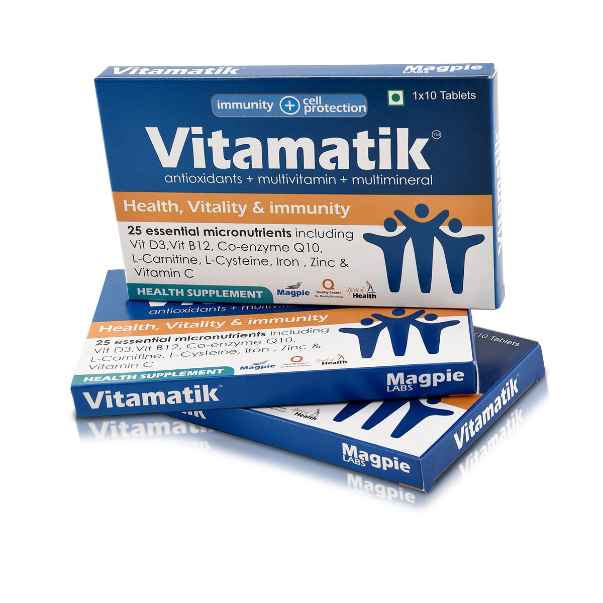 Vitamatik tablets: Daily Health Supplement / Health Vitality & Immunity ( 30 tablets ): Men & Women Health: Immune system support: Active Lifestyle