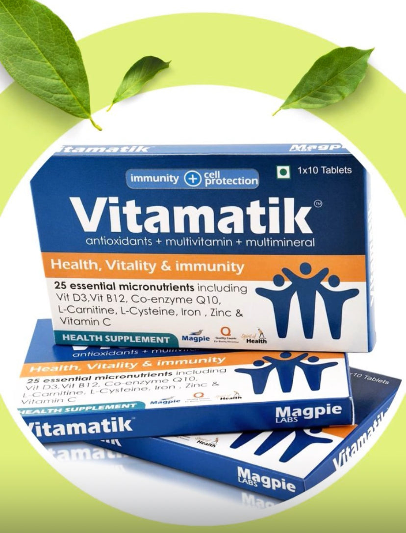 Vitamatik tablets: Daily Health Supplement / Health Vitality & Immunity ( 30 tablets ): Men & Women Health: Immune system support: Active Lifestyle