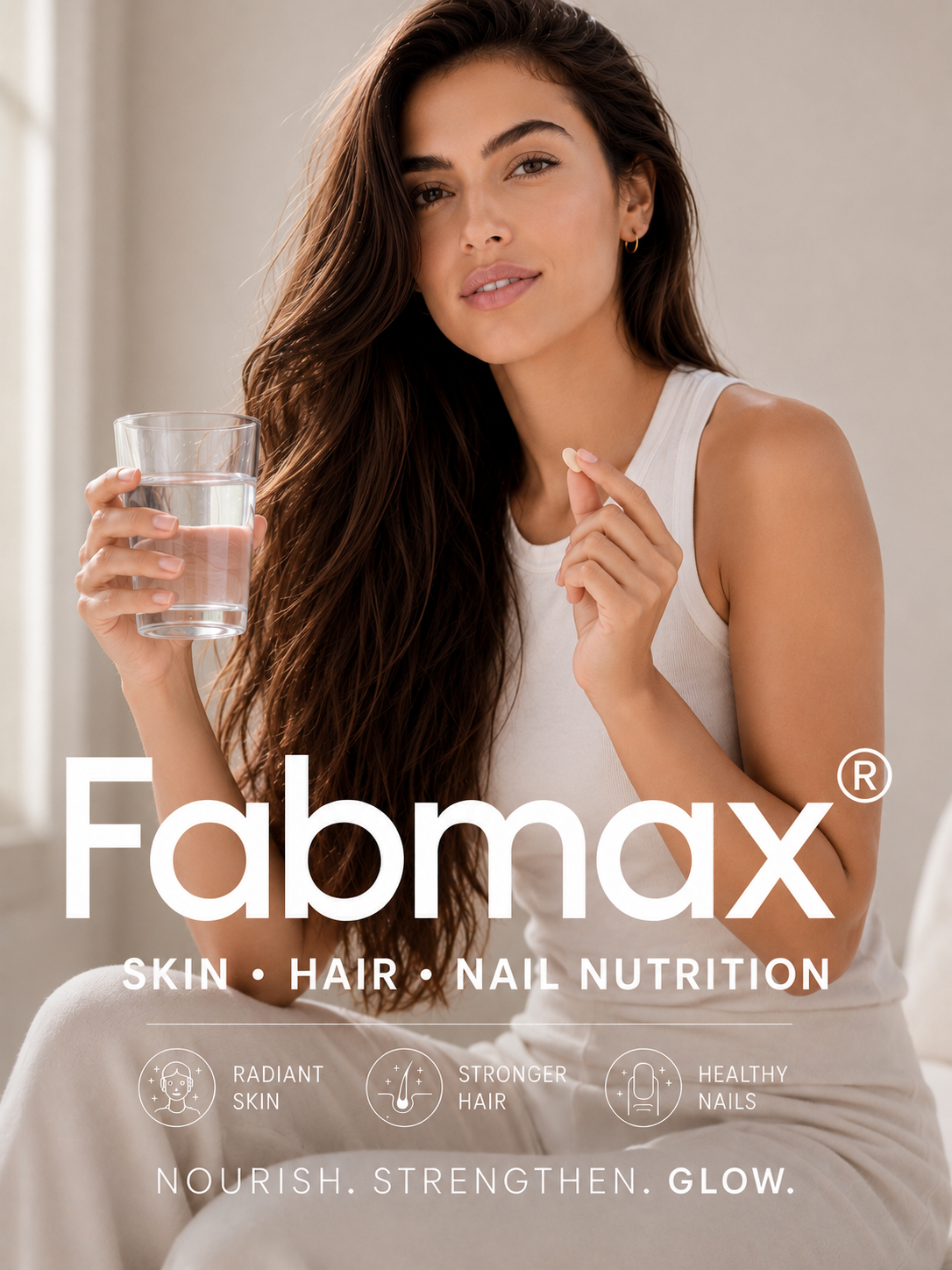 Fabmax Tablets : Skin, Hair & Nails Beauty Supplement / Nutrition Support ( 30 tablets ): Women Health: Radiant Skin , Lustrous Hair & Healthy Nails