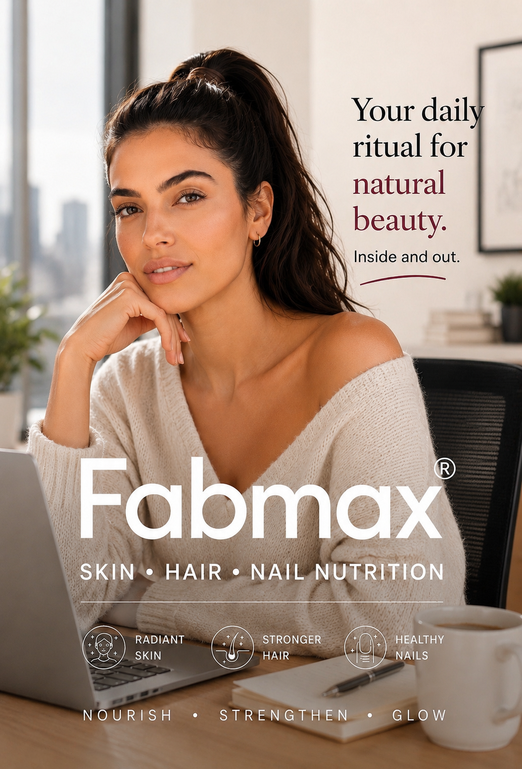 Fabmax Tablets : Skin, Hair & Nails Beauty Supplement / Nutrition Support ( 30 tablets ): Women Health: Radiant Skin , Lustrous Hair & Healthy Nails