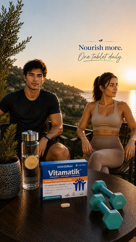 Vitamatik tablets: Daily Health Supplement / Health Vitality & Immunity ( 30 tablets ): Men & Women Health: Immune system support: Active Lifestyle
