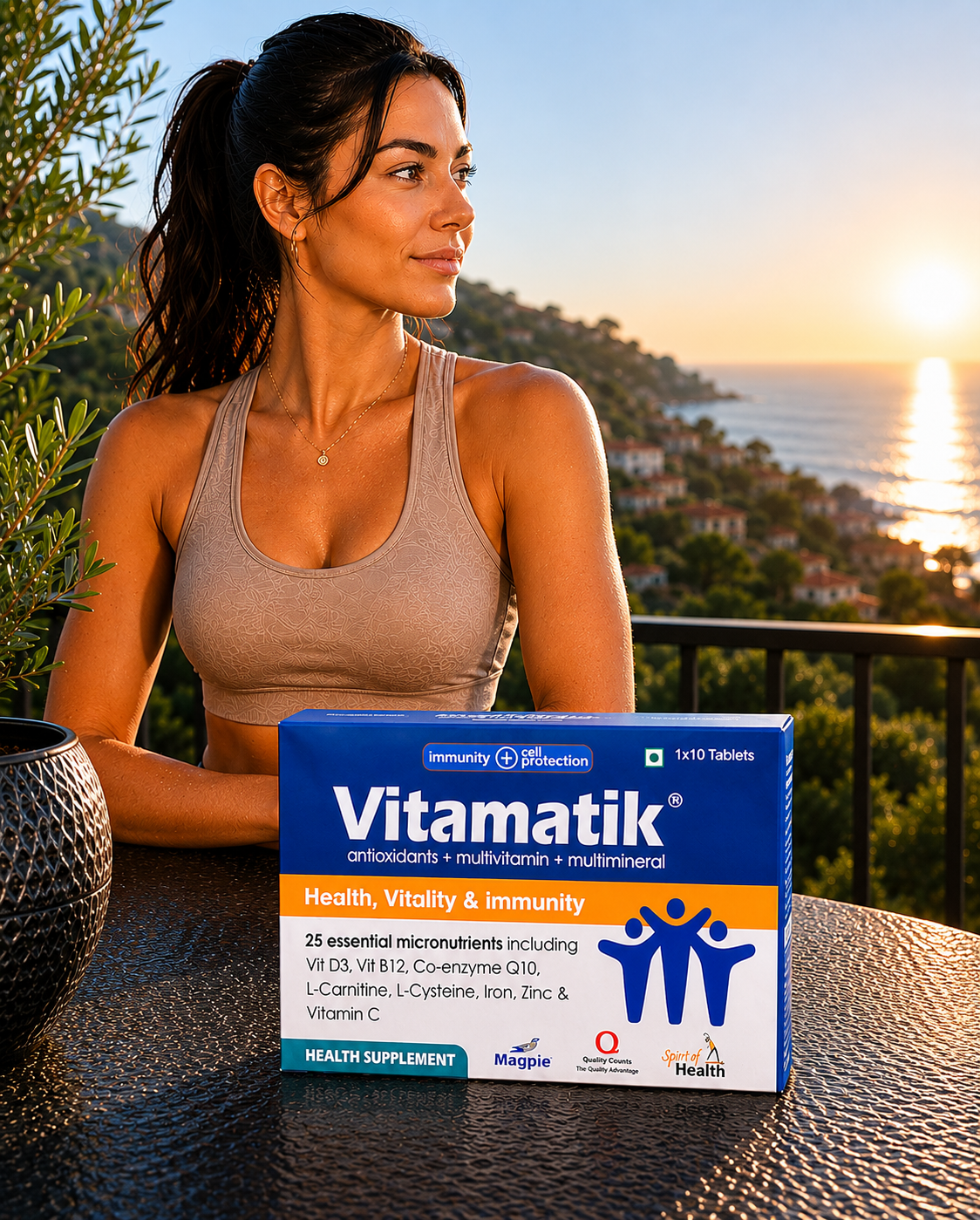 Vitamatik tablets: Daily Health Supplement / Health Vitality & Immunity ( 30 tablets ): Men & Women Health: Immune system support: Active Lifestyle