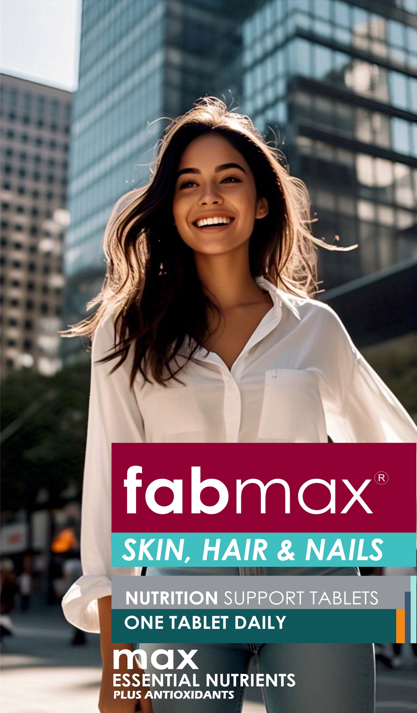 Fabmax Tablets : Skin, Hair & Nails Beauty Supplement / Nutrition Support ( 30 tablets ): Men & Women Health: Radiant Skin , Lustrous Hair & Healthy Nails