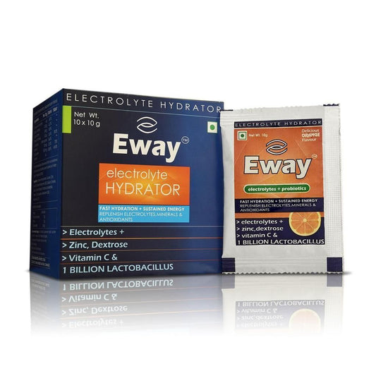 Eway : The Electrolyte Hydrator / Energy Drink ( In 10 gm sachet form) 10 sachets pack : Men & Women Health