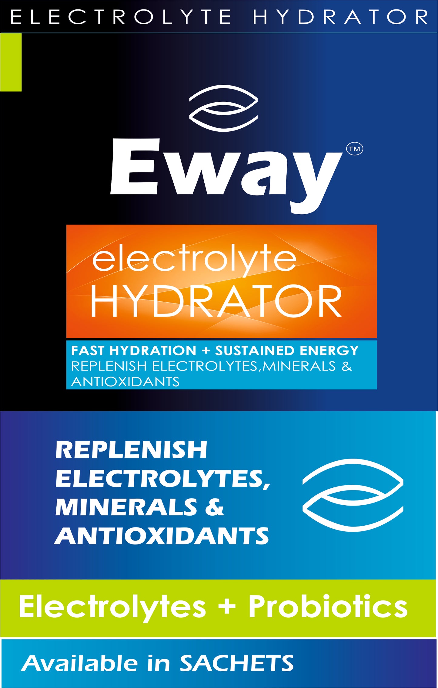 Eway : The Electrolyte Hydrator / Energy Drink ( In 10 gm sachet form) 10 sachets pack : Men & Women Health